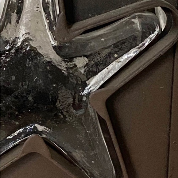 Cool funky metal and glass Star candle holder for Yankee candle jars! - Picture 3 of 5